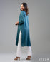 Breezy Layers: V-Neck Mandarin Cotton Top 67162